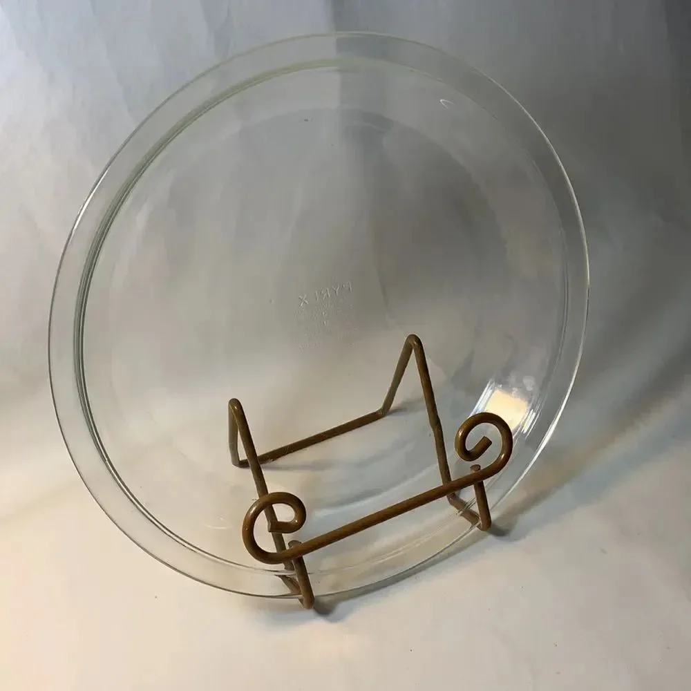 Pyrex Clear Baking Pie Plate 209 23 CM Corning USA Farmhouse Baking Casserole